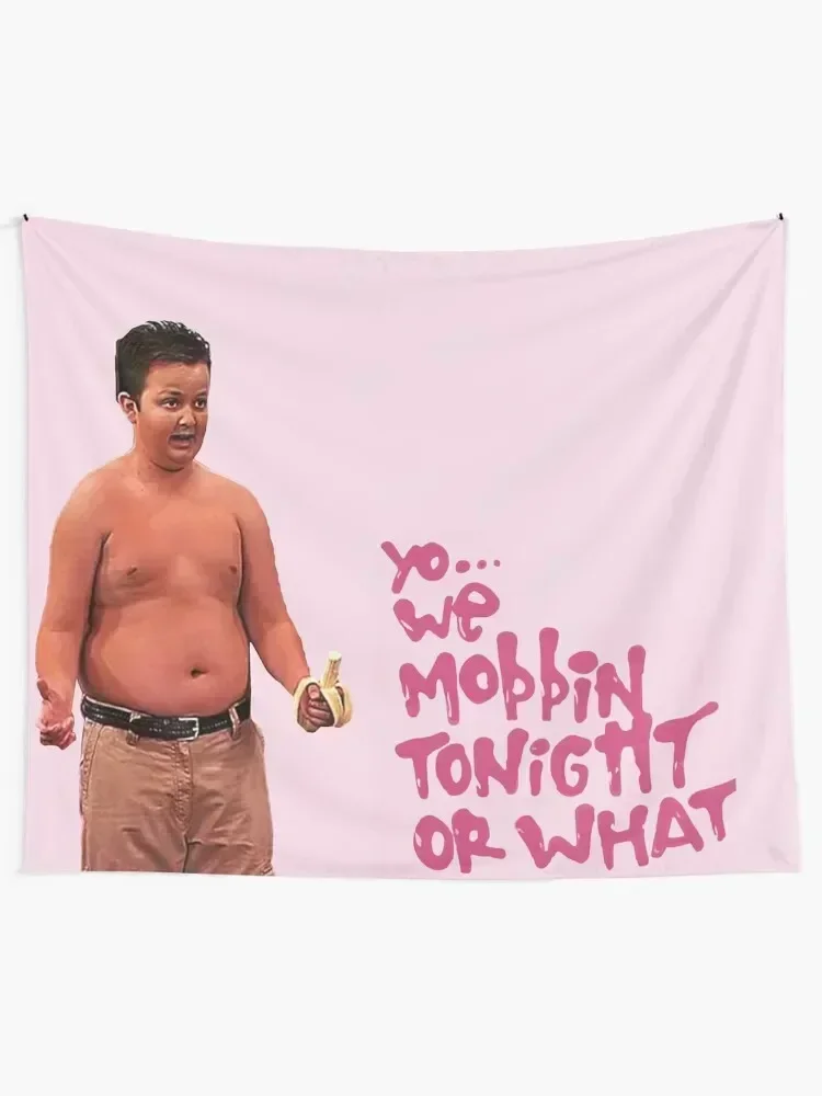 Gibby Mobbin или какой?.. Йо... Мы Tonight что? Гобелен Kawaii Декор комнаты Украшение спальни
