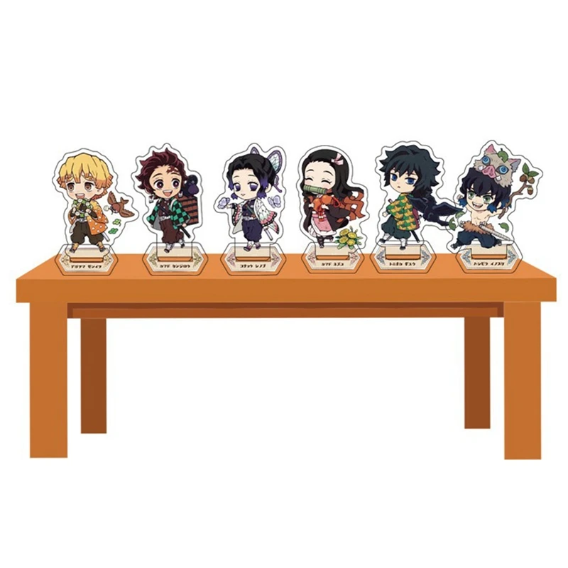 

Desktop Stand Anime Demon Slayer: Kimetsu No Yaiba Acrylic Stand Model Nezuko Zenitsu Anime Figure Ornamentmodel For Fans Gift