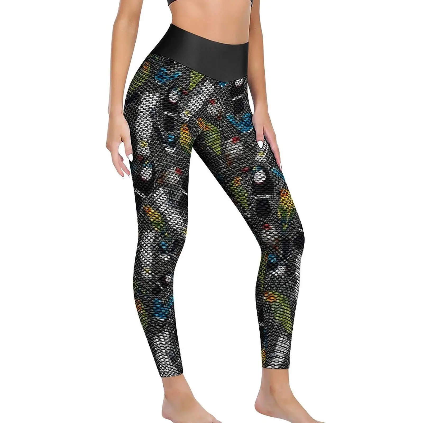 

Colorful Parrot Print Leggings Sexy Birds Of Paradise High Waist Yoga Pants Stretch Leggins Design Fitness Running Sports Tights
