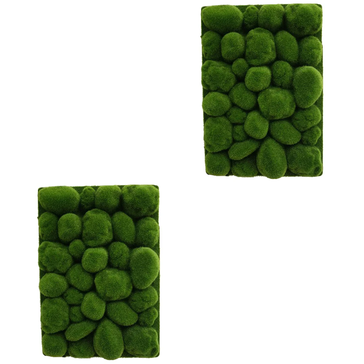 

2 PCS Simulated Moss Decoration Micro Landscape Artificial Turf Grass Fake Decorations Accessory Decorate