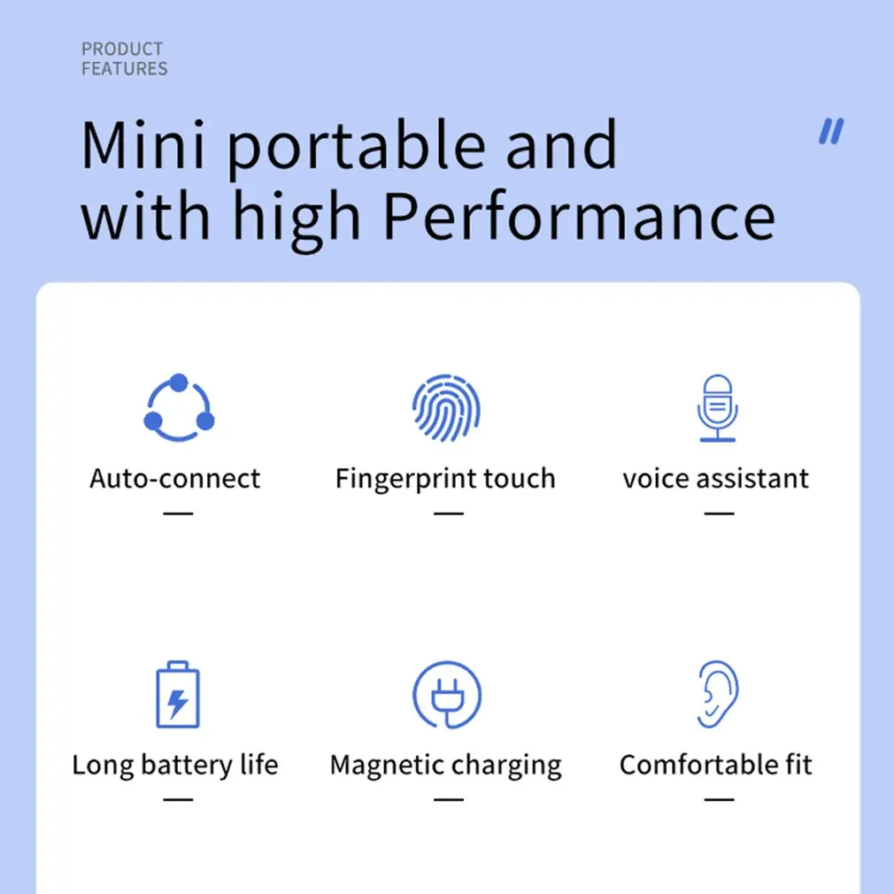 TWS Bluetooth-совместимые наушники 5 1 беспроводные с микрофоном басовые