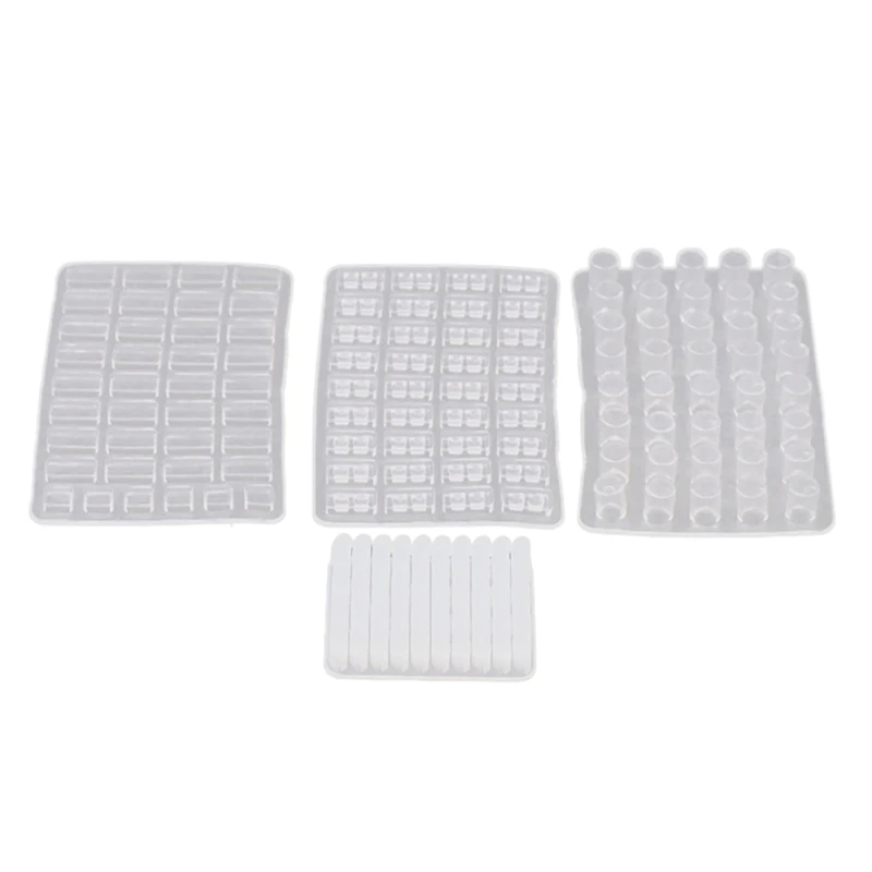 

1/16 Scale Miniature Model Bricks Mould,4 Pack Simulation Brick Molds DIY Kit for Sand Table Landscape Accessories