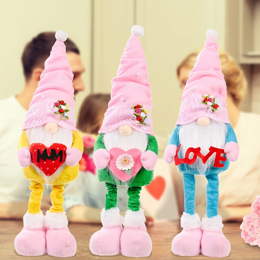 

Lovely Retractable Faceless Doll Mother's Day Gnomes Gift Home Decoration Cute Dwarf Gnome Party Festival Decors