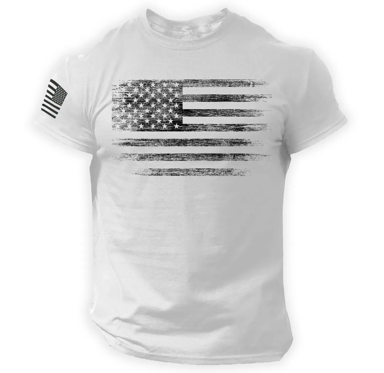 

Gym Men's T-shirt 3d Print USA Flag T Shirt Oversized Casual Short-sleeved Summer Sportswear Men Clothing Tees Tops