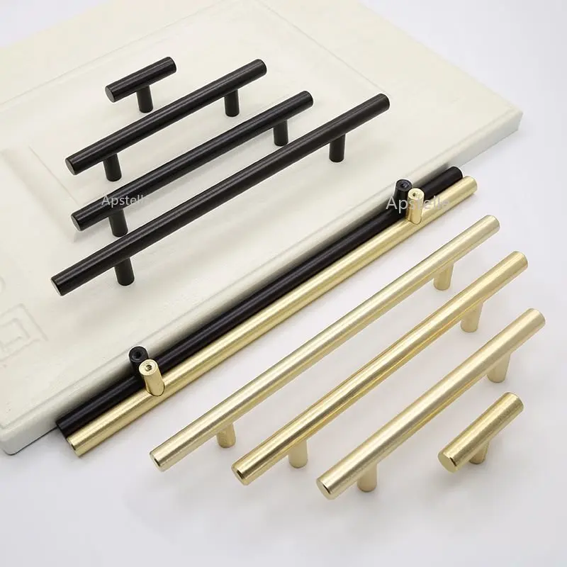 

4" ~ 24'' Black Golden Cupboard Handle Brushed Stainless Steel Kitchen Cabinet Door Knob Furniture Drawer Pull Hardware Handle