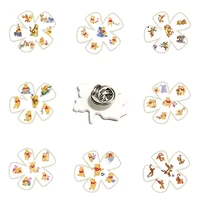 disney fashion accessories lapel pins pooh and his good friends party piglet pooh acrylic epoxy resin childrens jewelry
