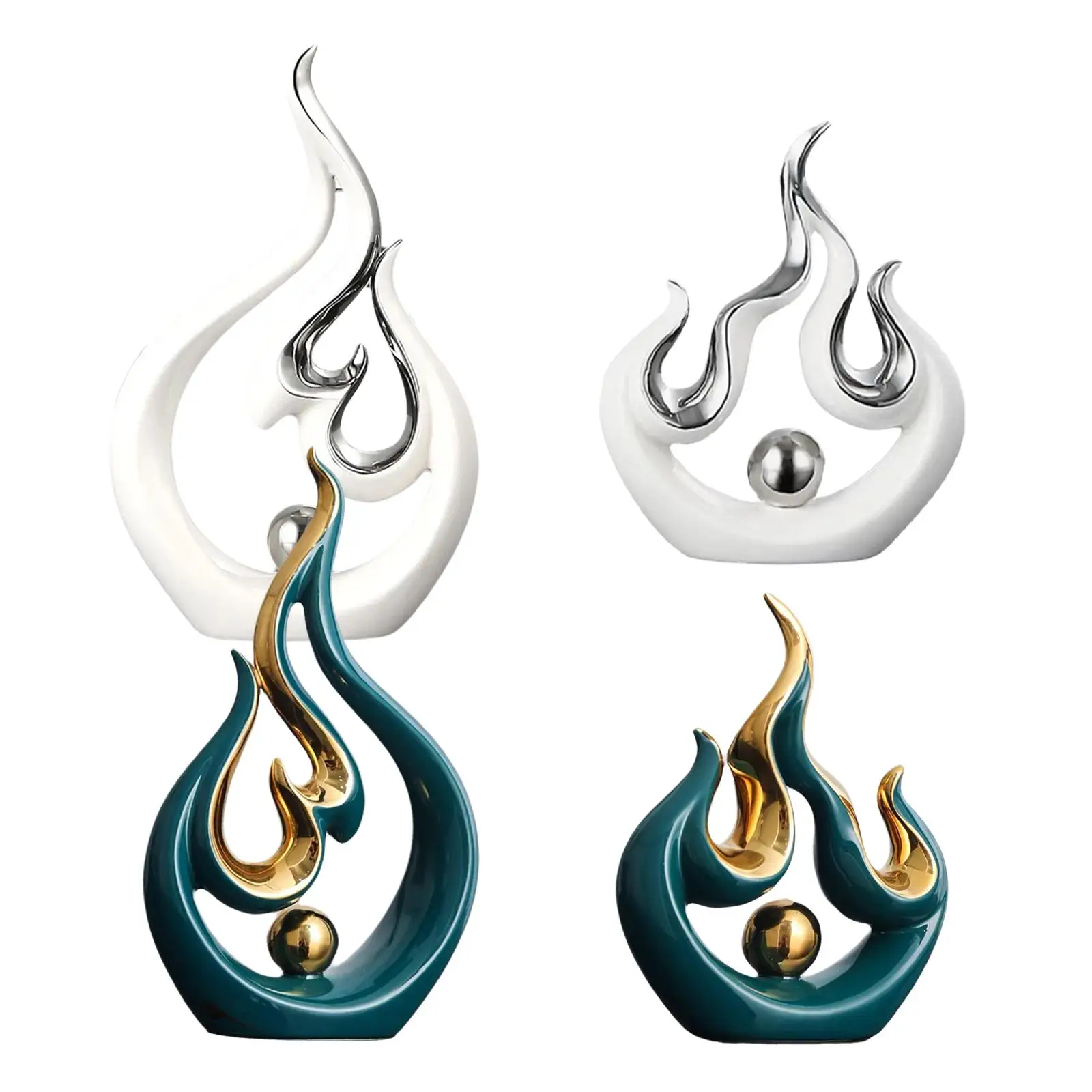 

Minimalist Figurine Decor Statues Tabletop Abstract Sculpture for Ornament