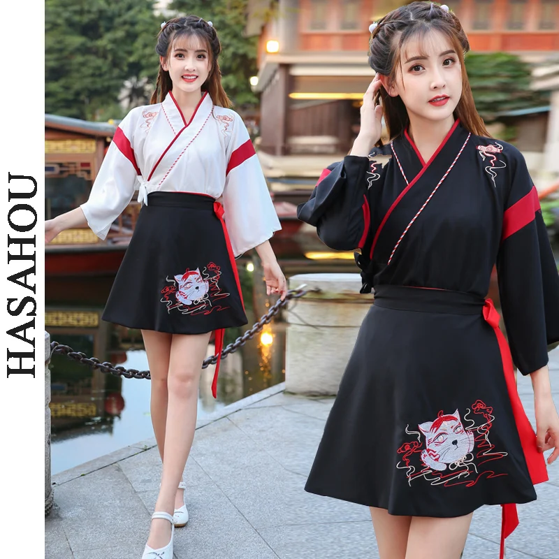 

Hanfu Cosplay Costume Short Skirt Chinese Traditional Dress Woman Tang Dynasty Style Elegant Hanbok Retro Fairy Asian Girl Suit