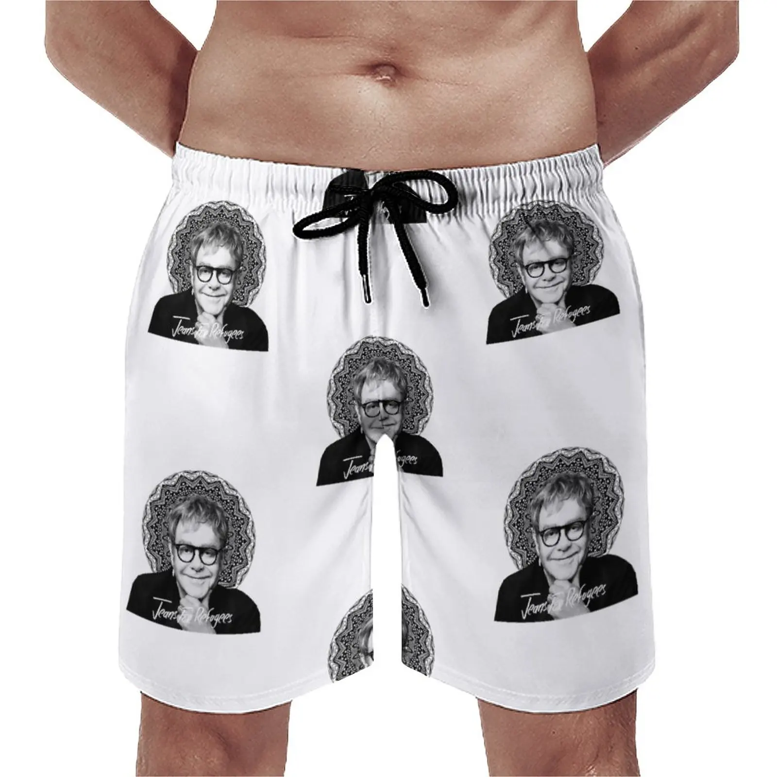 

Шорты Elton John Galaxy Board, короткие штаны для плавания, с узором, большие размеры 3XL