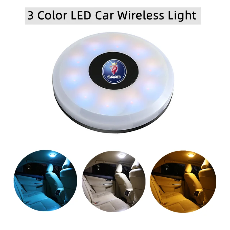 

Автомобильный светодиодный сенсорный светильник s, беспроводной внутренний светильник, потолочные лампы для чтения на крыше для SAAB SCANIA 9000 ...