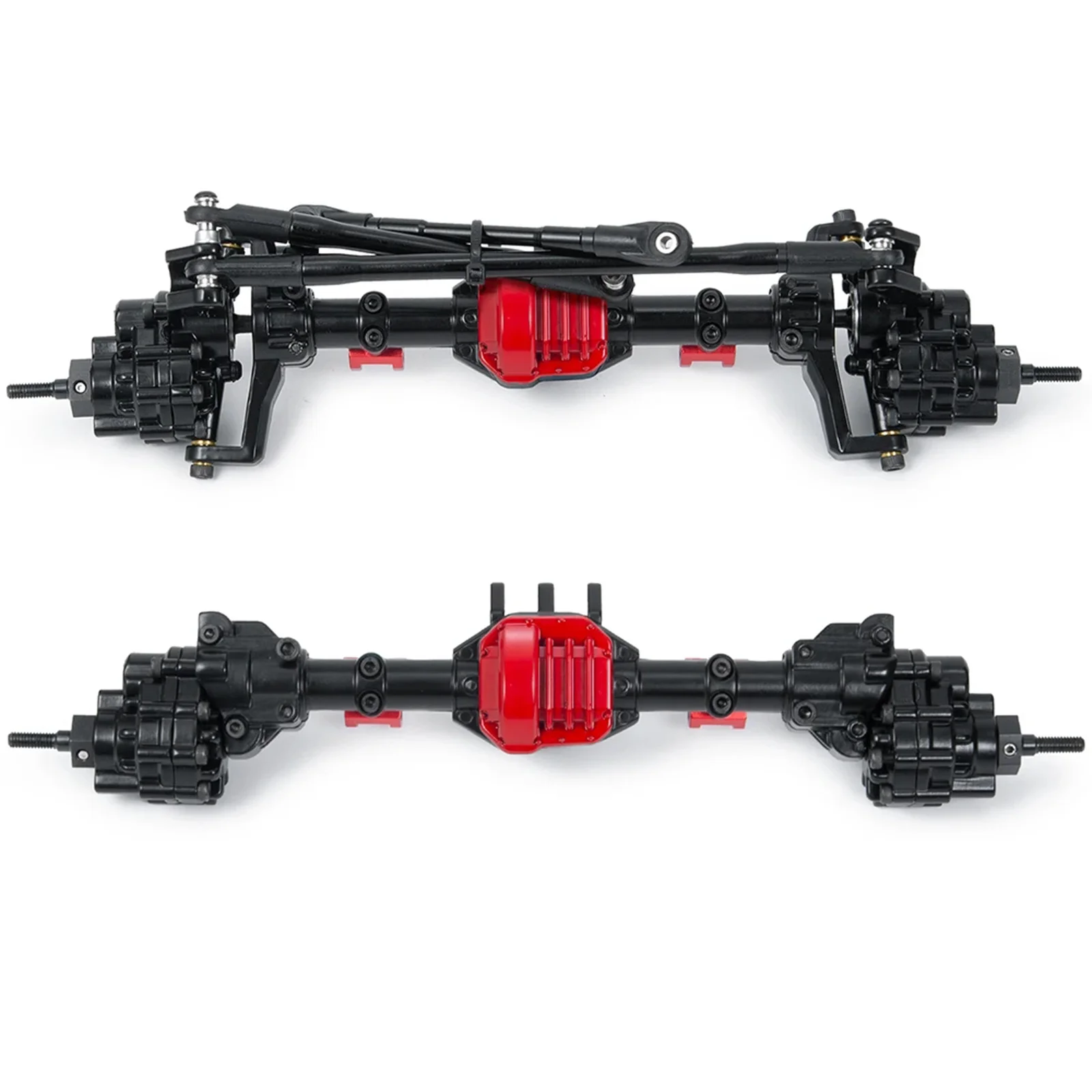 Передняя и задняя портальная ось из алюминиевого сплава для Axial SCX10 II 90047 90046 1/10 RC