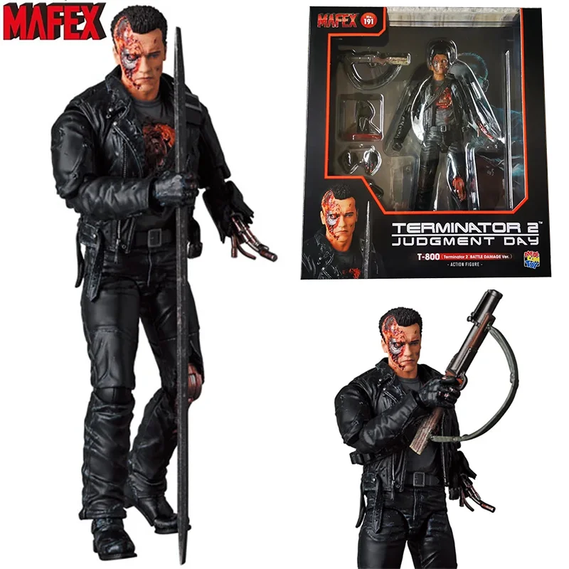 

100% In Stock Original Medicom Toys Mafex No.191 T-800 BATTLE DAMAGE Ver Anime Action Collection Figures Model
