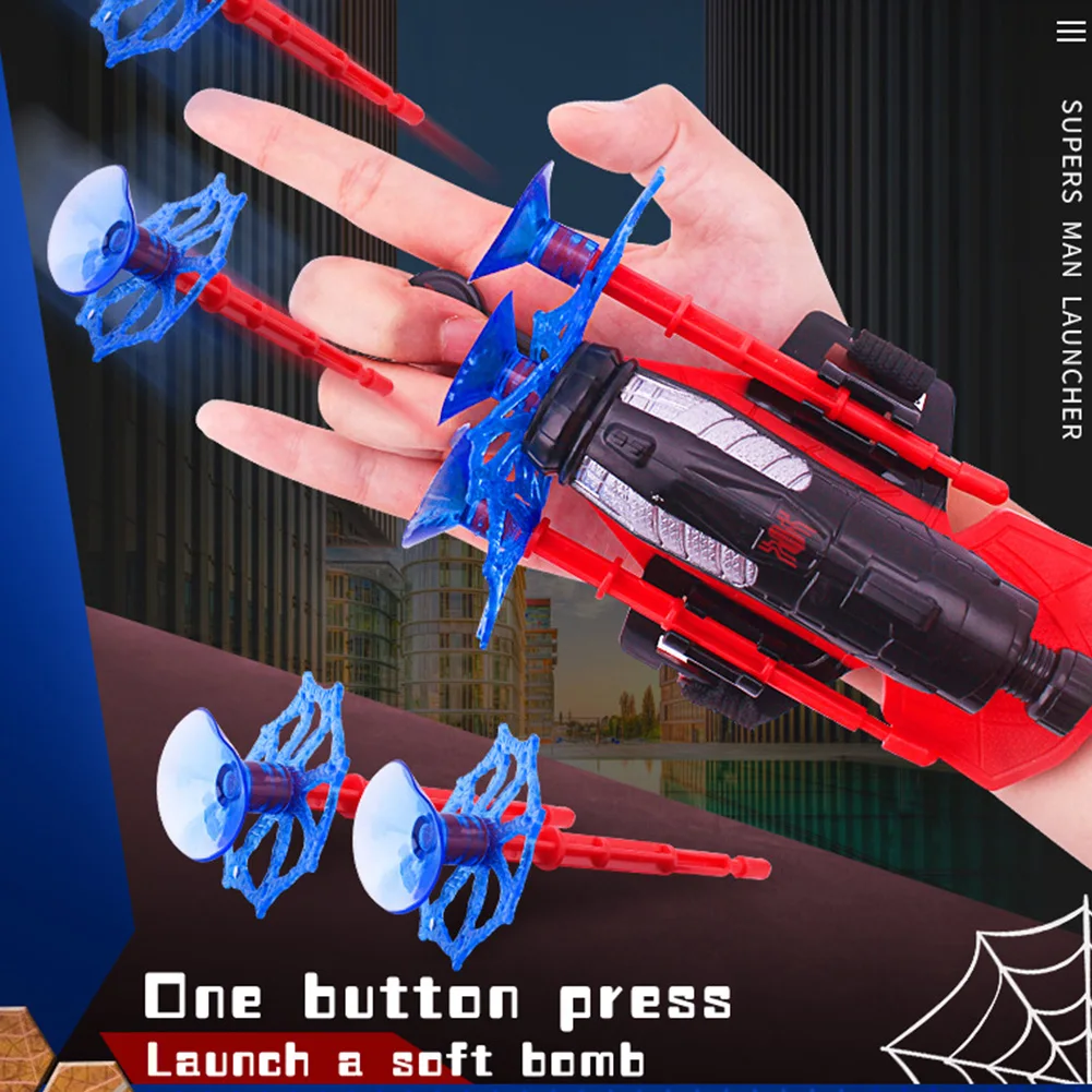 

Anime Spider Web Figure Toy Kids Plastic Cosplay Glove Launcher Set Hero Launcher Wrist Toy Set Funny Toys Boy Children's Gift