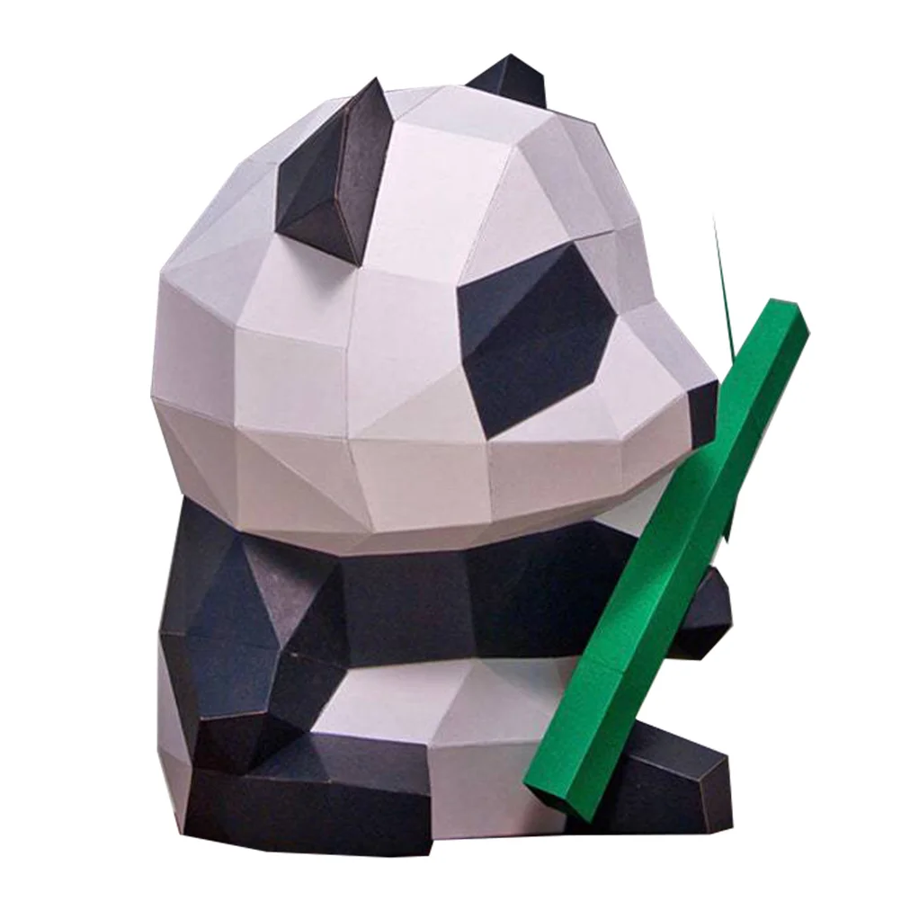 

3D стереоскопическая Бумажная модель Panda, Оригами для дома