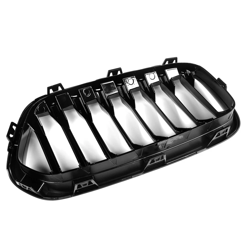 Черный передний бампер Однолинейный гриль почки для-BMW F39 X2 M35I Xdrive20d Xdrive28i Sdrive20i