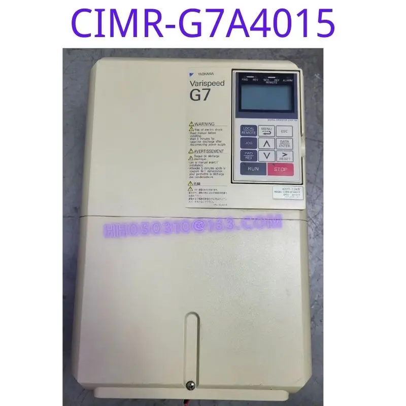 

Используется преобразователь частоты CIMR-G7A4015 15 кВт, проверка работоспособности в целости