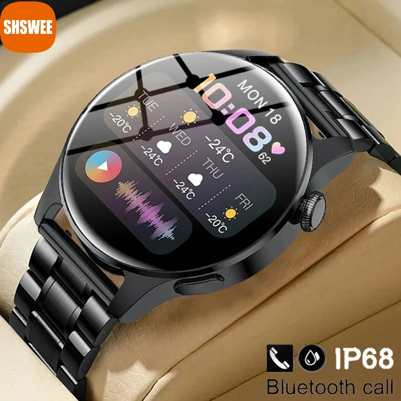 

For Xiaomi Bluetooth Call Phone Smart Watch Men Waterproof Sport Fitness Tracker Weather Display New Watch Smartwatch Men