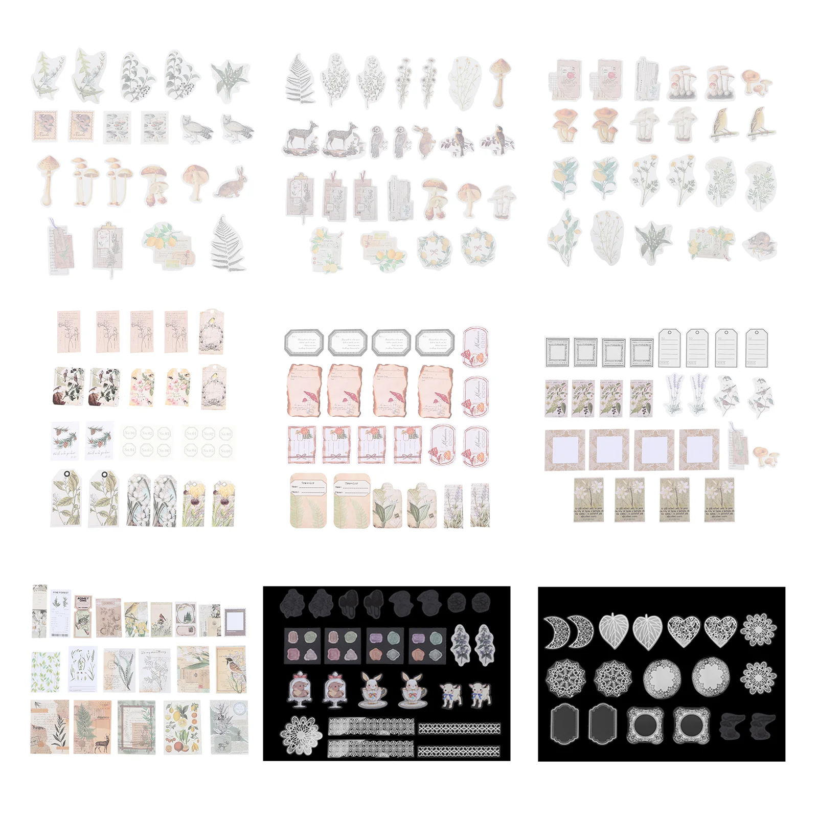 

1 set of DIY Material Papers Scrapbooking Background Paper Photo Album DIY Stickers