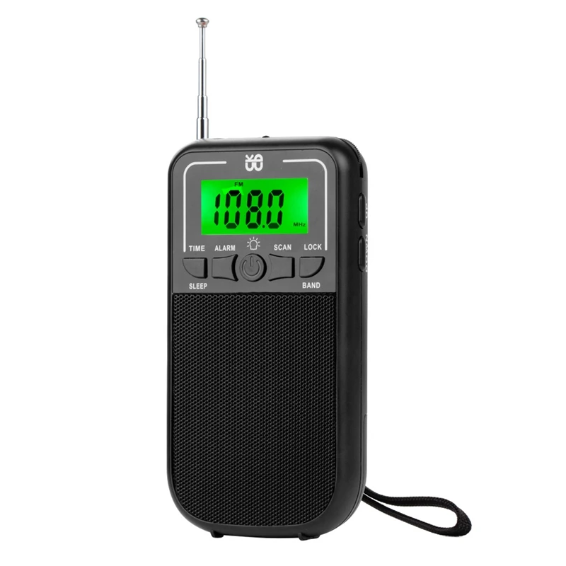 1 шт. портативный AM FM SW радиоприемник черный пластиковый аварийный Карманный Walkman