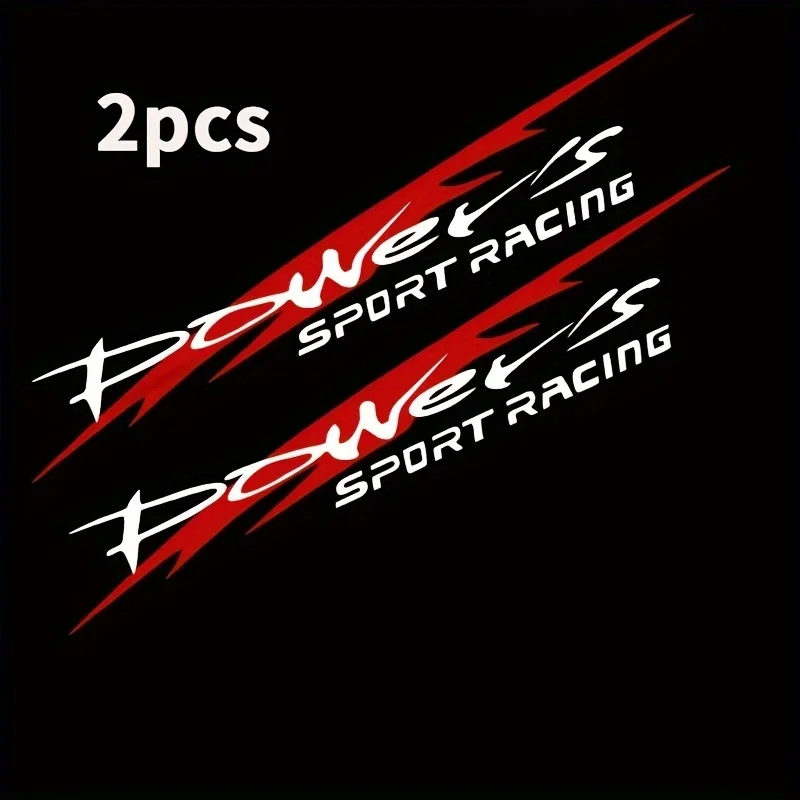 

Стильная наклейка Power's Racing Development для автомобиля и мотоцикла, светоотражающая водонепроницаемая спортивная наклейка для автомобиля, простая самоклеящаяся