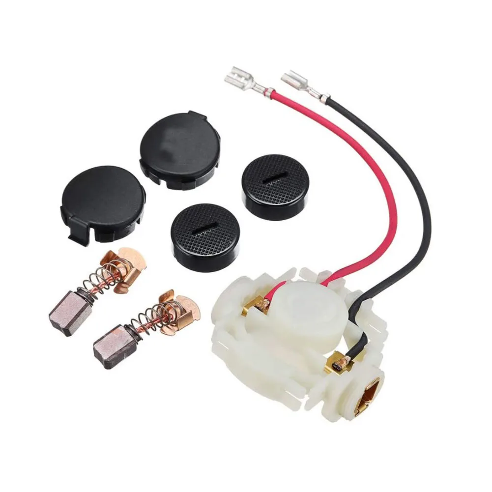 

7Pcs Carbon Brush+Caps+Cap Covers+Brush Holder For Makita 638921-2 638448-2 CB430 BGA450 BGA452 BJS160 BJS161 DGA452REF GA400