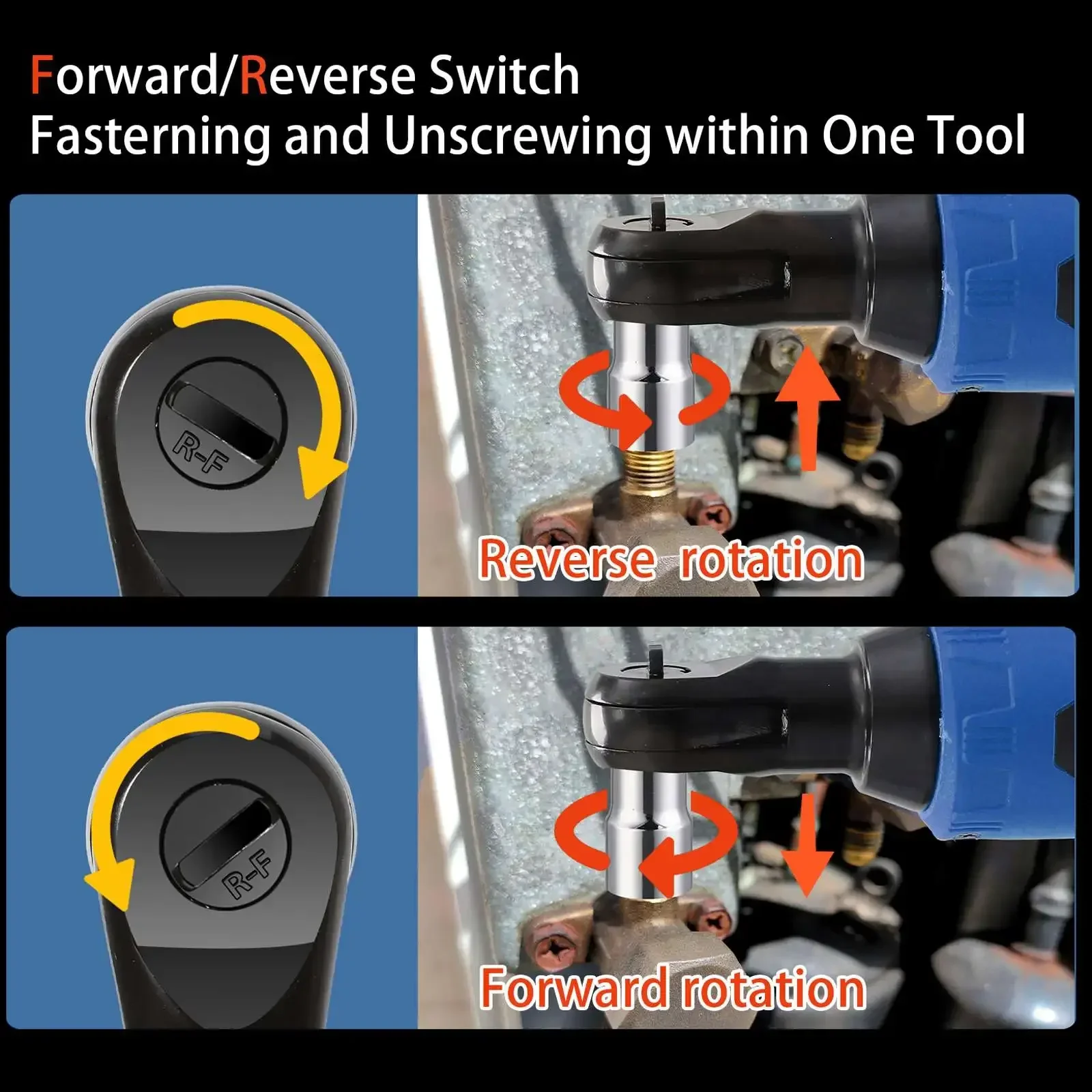 Аккумуляторный электрический гаечный ключ 18 в 3/8 нм