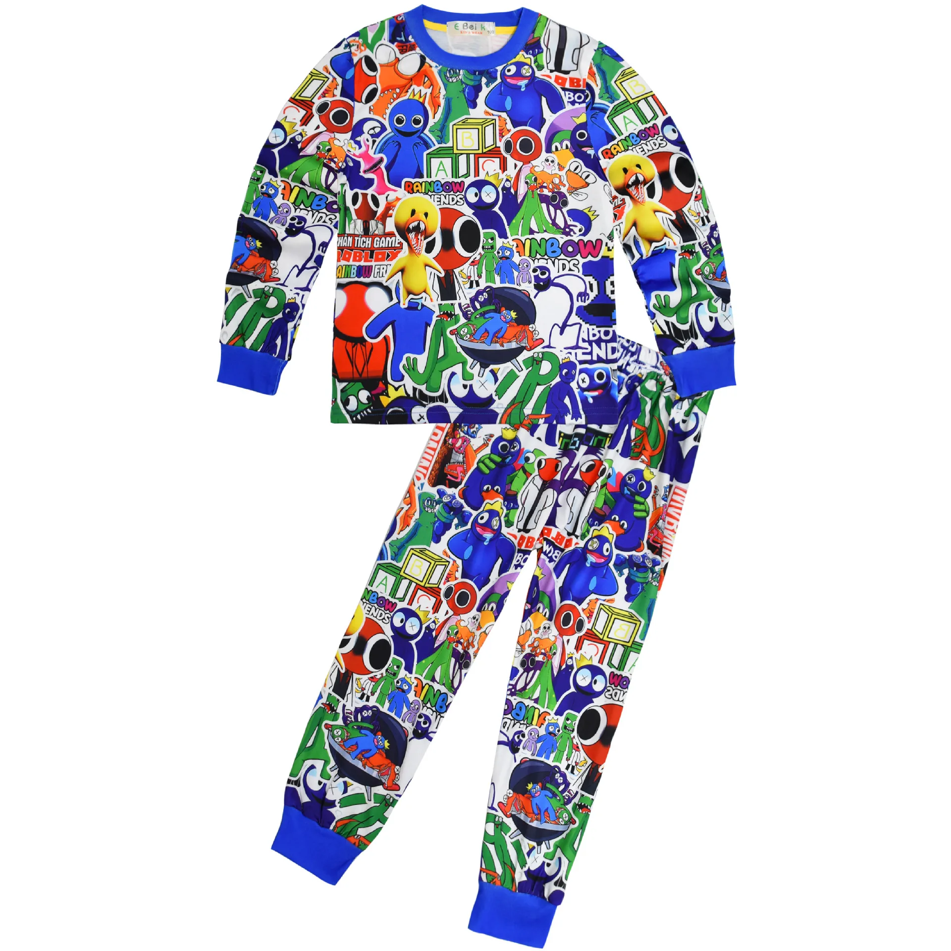 Купи Rainbow Friends Children Pajamas Boys Clothes Pants Set Cartoon Sleepwear Kids Pajamas For Girls Toddler Baby Outfits Pyjama за 809 рублей в магазине AliExpress