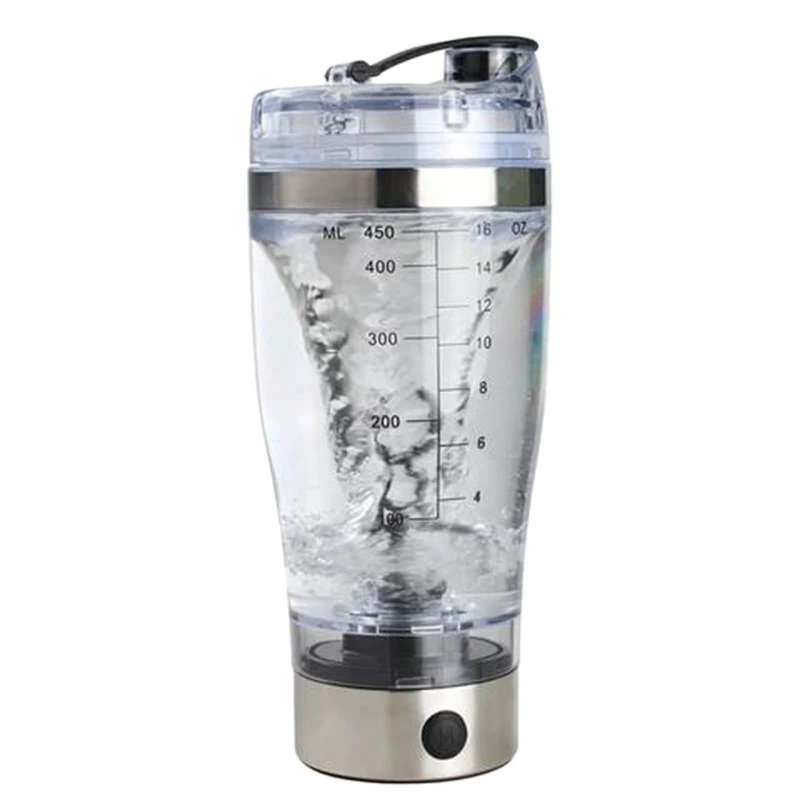 

450Ml Electric Protein Shaker Usb Shaker Bottles Milk Coffee Blender Water Bottle Movement Vortex Tornado Smart Mixer