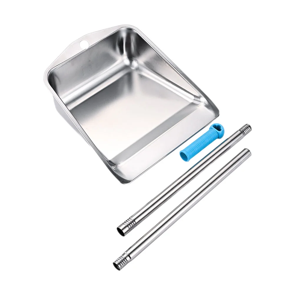 

Dustpan Cleaning Pan Tooluprighthousehold Handle Garbage Metal Lobby Standtrash Home Standingtall Shop Stainless Dustpans Steel