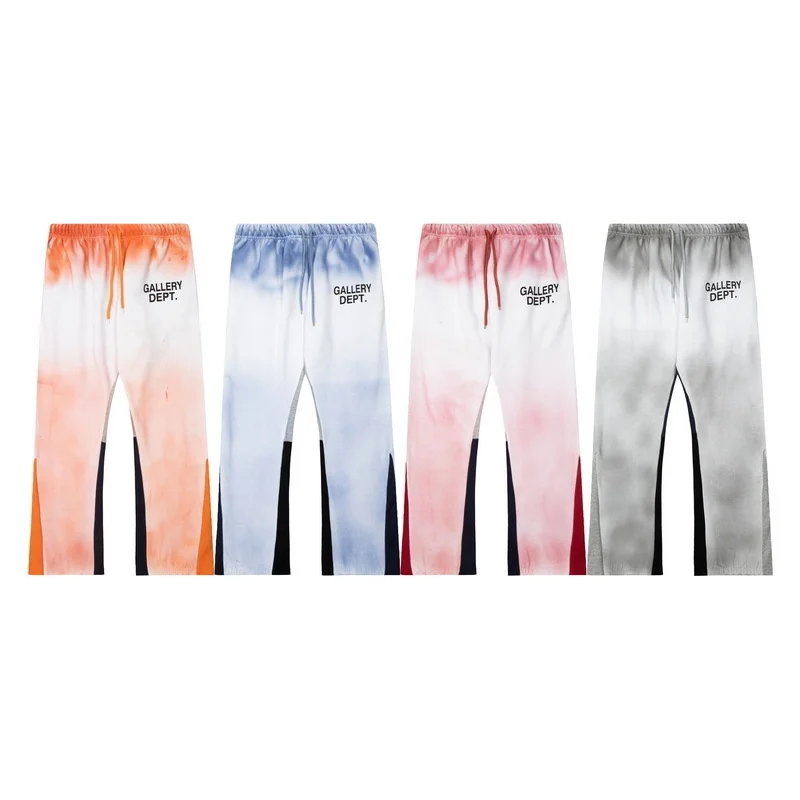 

Autumn and winter 2022 new high street trend Galery dept tie dye gradient men and women's casual pants