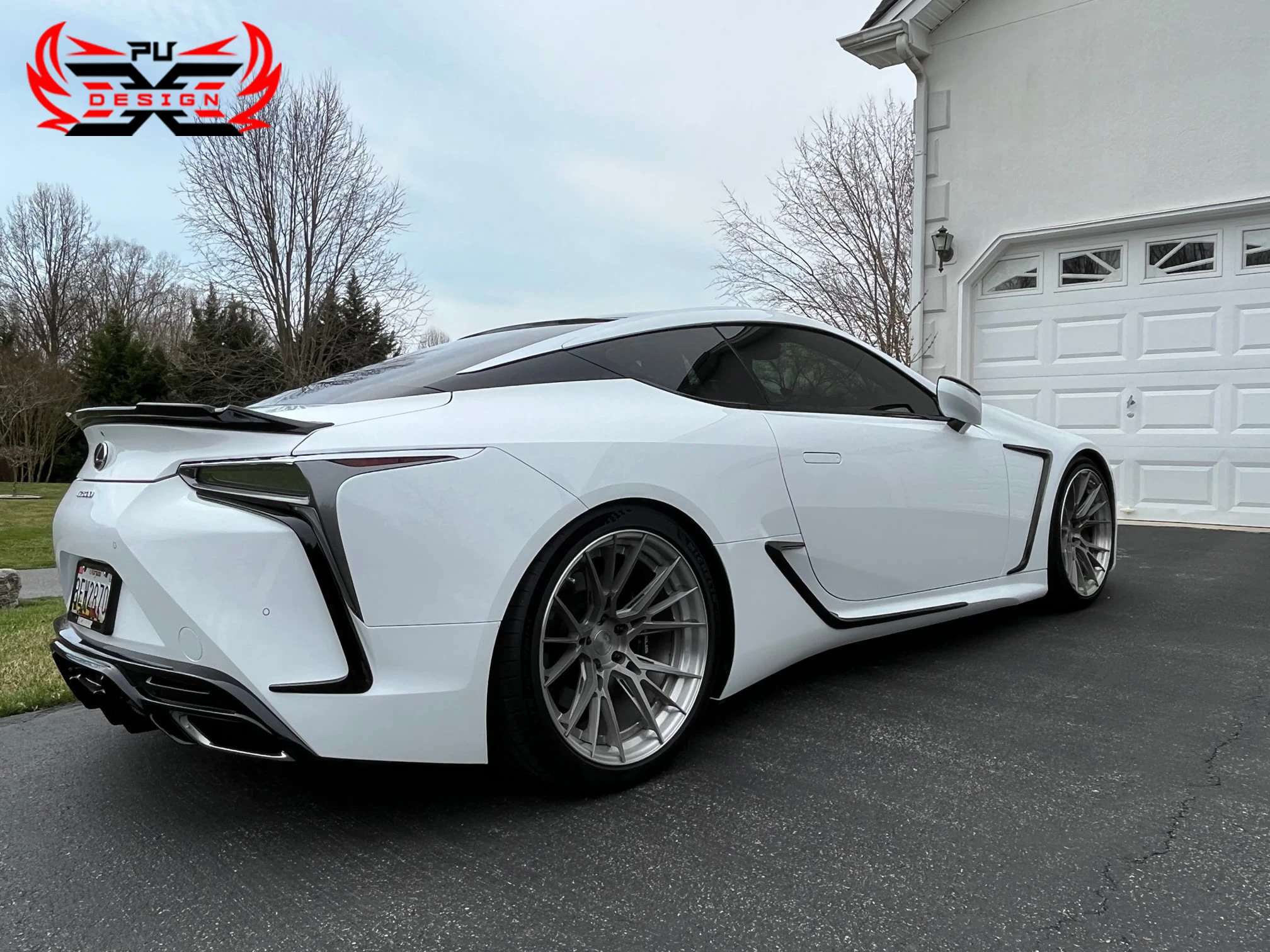 Оптовая продажа для Lexus LC500 LC500H сухой передний бампер из углеродного волокна