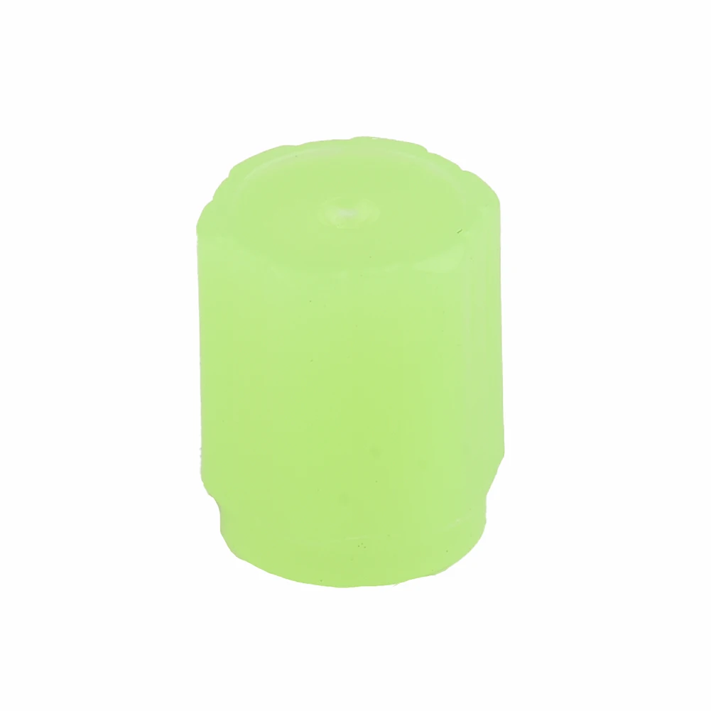 

4x Fluorescent Car Tire Valve Cap Luminous Tire Valve Stem Cap 8mm Universal Rubber Valve Stems Caps Auto Accessories
