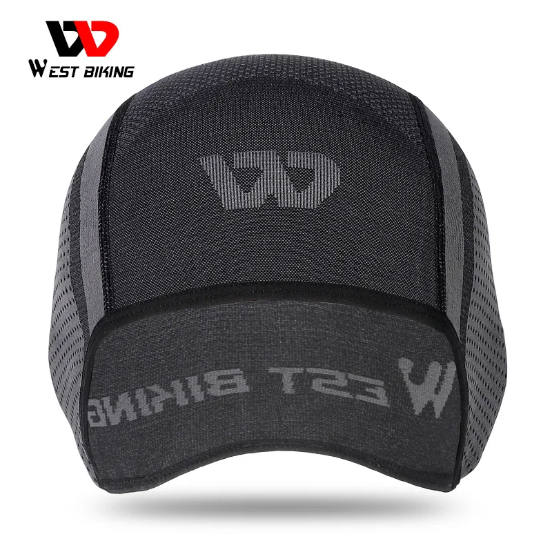 

WEST BIKING Cycling Men's Skull Caps Breathable Motorcycle Bicycle Helmet Liner Windproof Ear Protection Hiking Knitted Hat