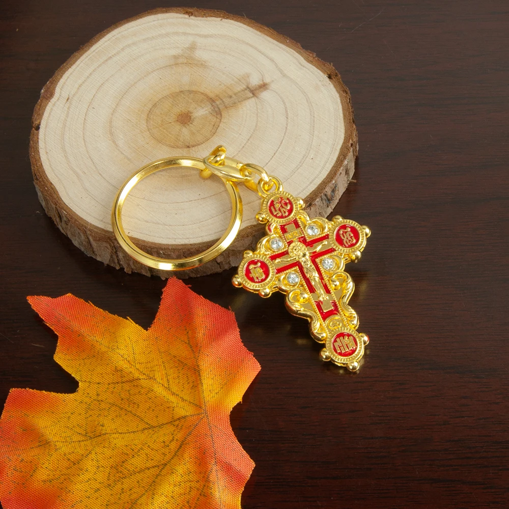 

Новый декоративный брелок из сплава с изображением Иисуса Креста, винтажные изысканные узоры и ручная работа