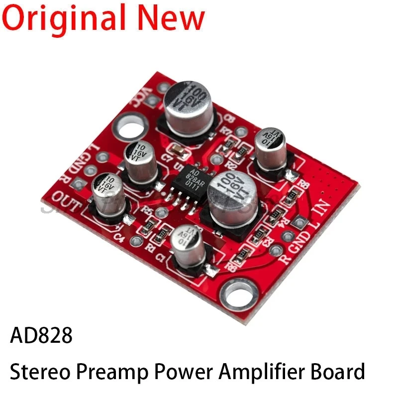 AD828 Stereo Preamp Power Amplifier Board