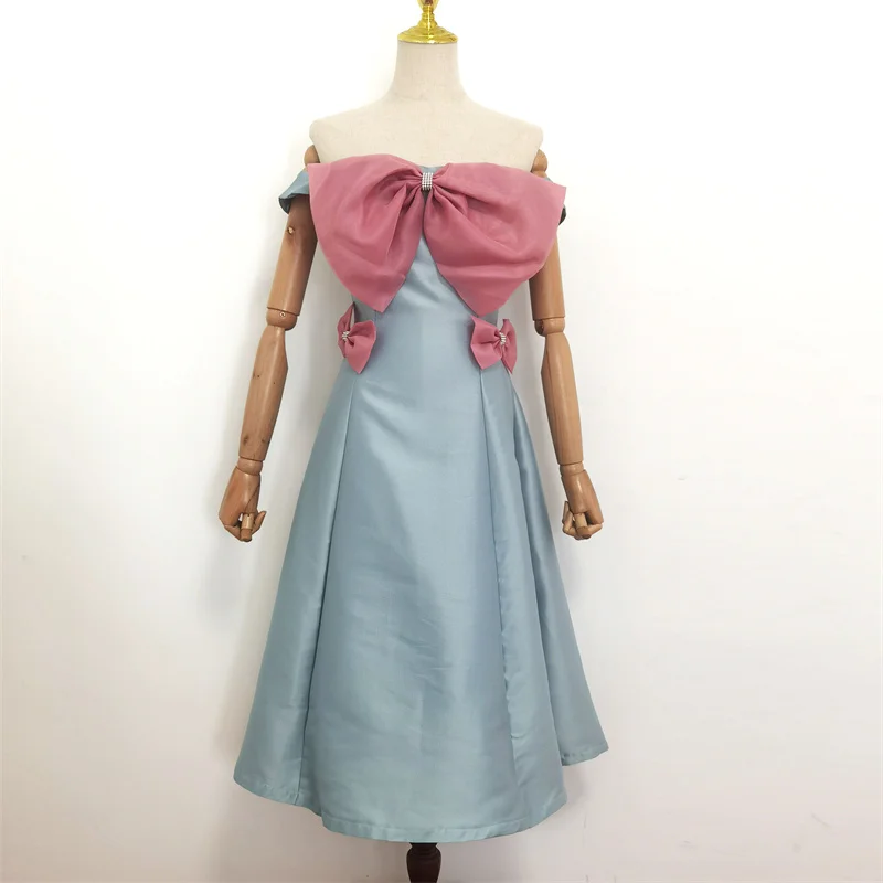 

Женское летнее платье без бретелек, с открытыми плечами и большим бантом