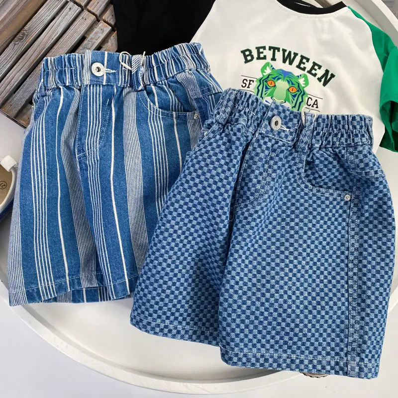 Children 'S Clothing New Children 'S All-Match Vintage Shorts 2022 Boys Summer Western Style Leisure All-Matching Jeans Pants