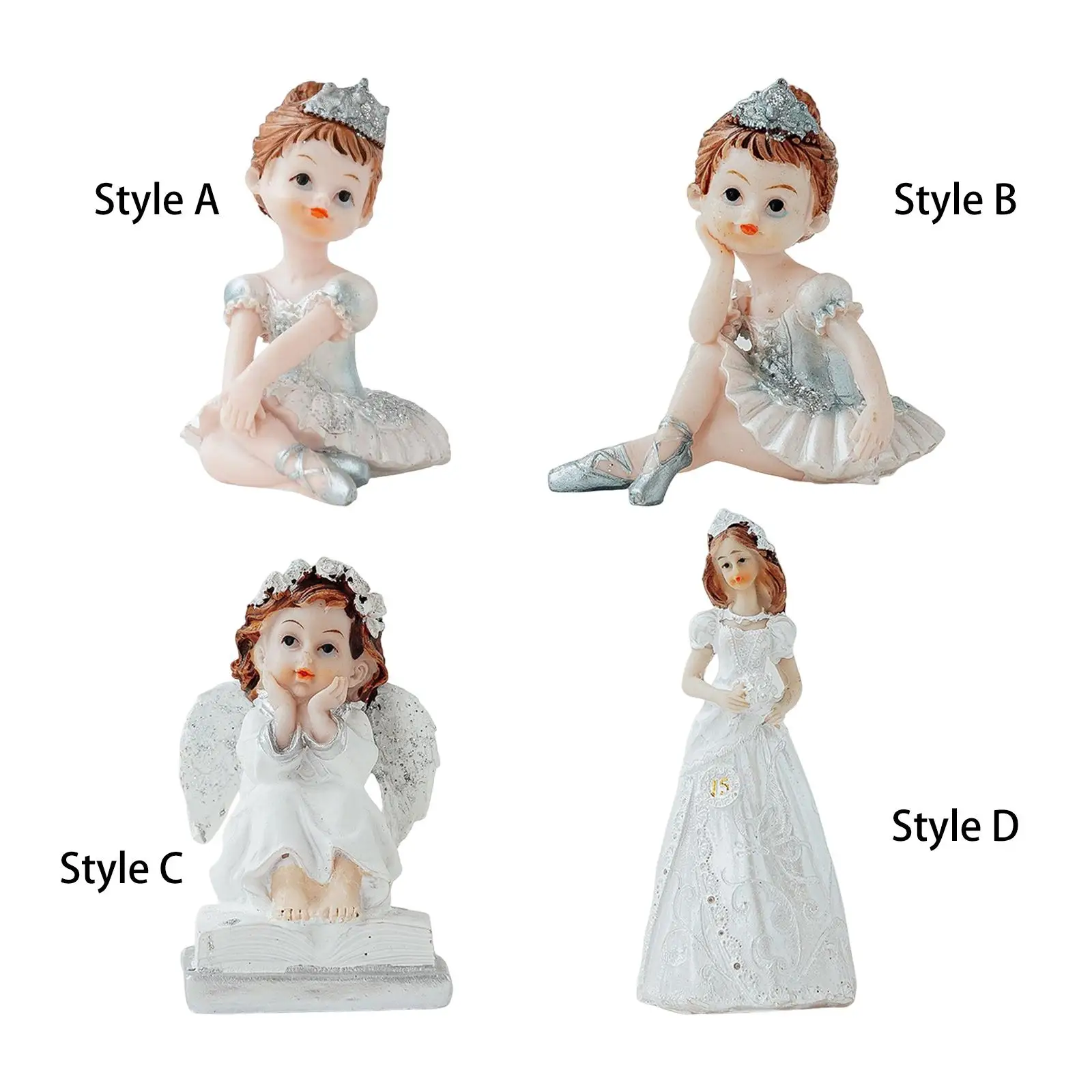 

Nordic Style Angel Figurine Statue Desktop Collection Photo Props Decoration