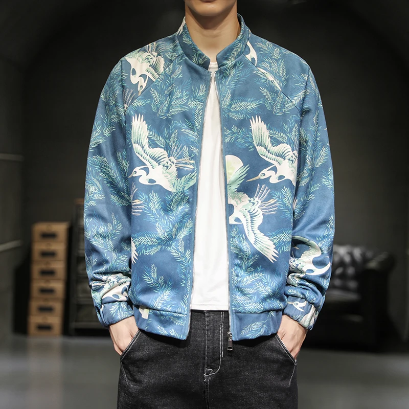 Новая Осенняя куртка YASUGUOJI в китайском стиле с вышивкой дракона ретро Мужская