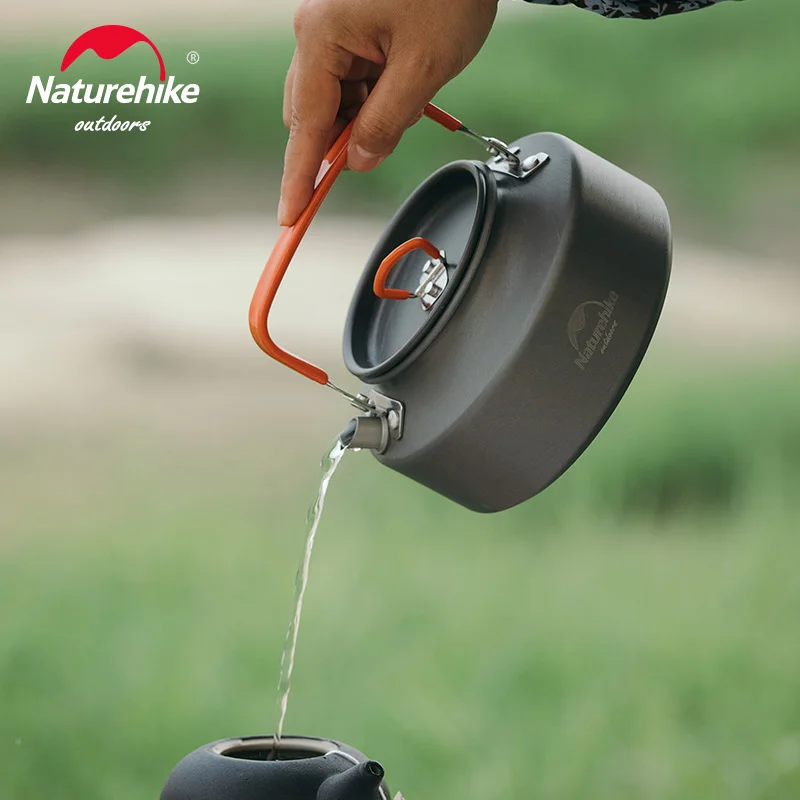 

Naturehike Outdoor Water Bottle Camping Pinic Heat Coffee Tea Pot 1.1L Heat Proof Handle with Storage BagNH17C020-H