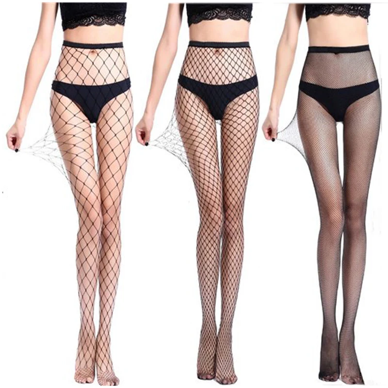 

Sexy Women Pantyhose Fishnet Stockings Lingerie Small Middle Big Mesh Fish Nets Tights Stockings Anti Hook Panty Tights