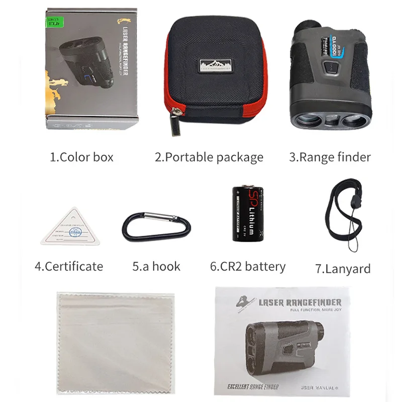 Лазерный дальномер охотничий телескоп лазерный 1000 м 650 для гольфа с наклонным