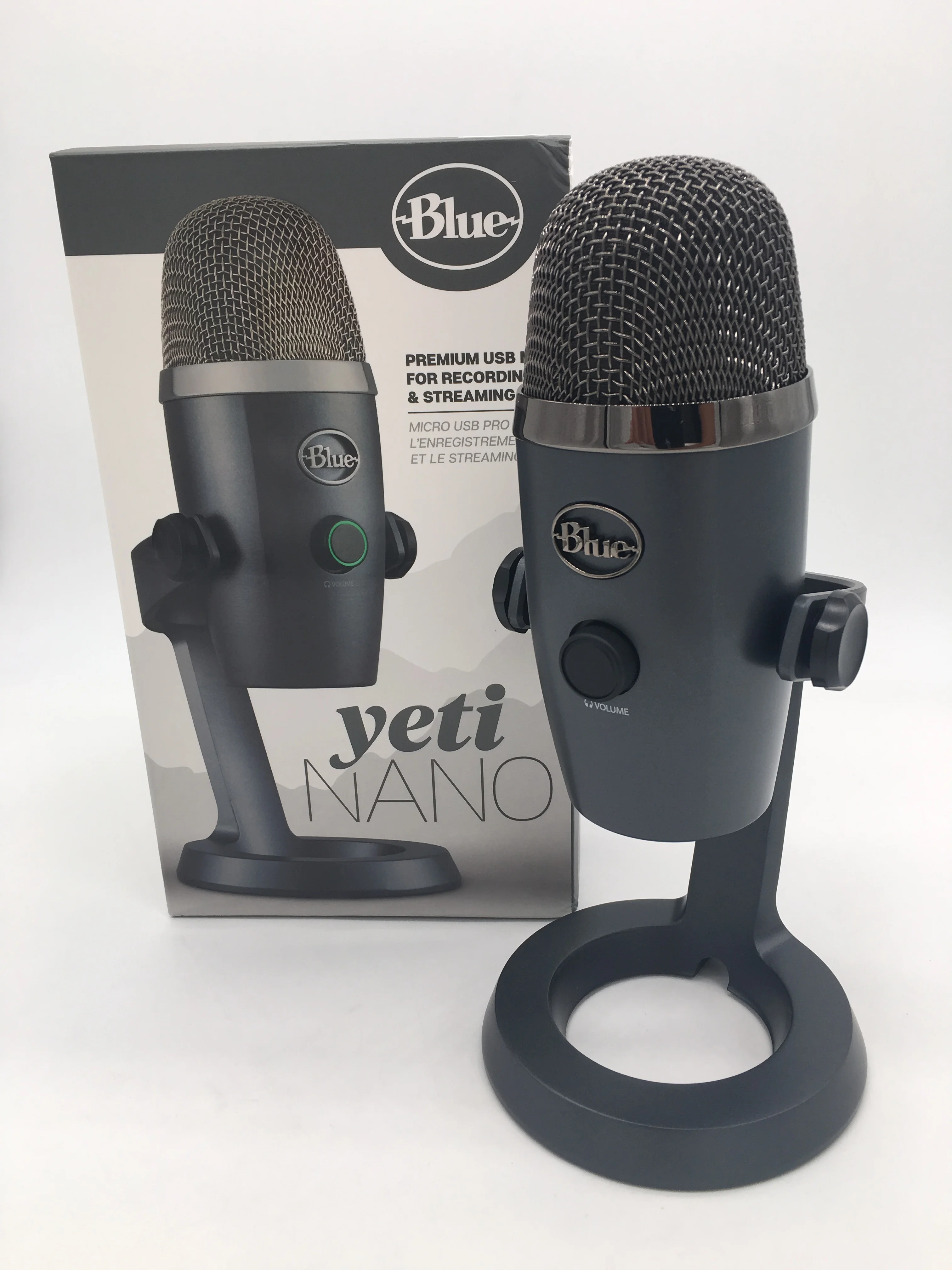 Профессиональный конденсаторный цифровой USB-микрофон Blue Yeti Nano для трансляции игр