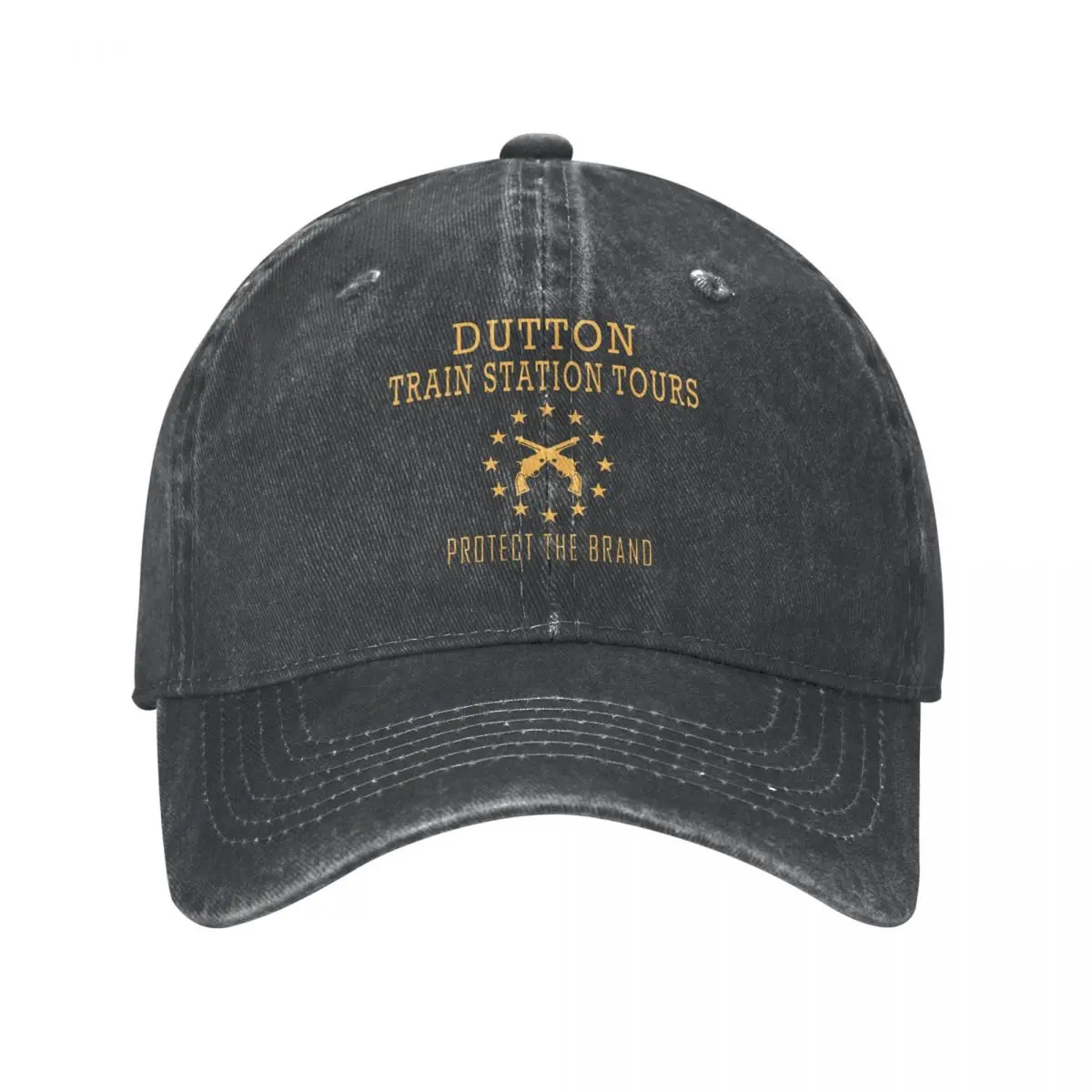 

Vintage Dutton Train Station Tours Spring Autumn Cap Dad Baseball Cap Casual Cowboy Hats Bone Denim Outdoor Travel Casquette