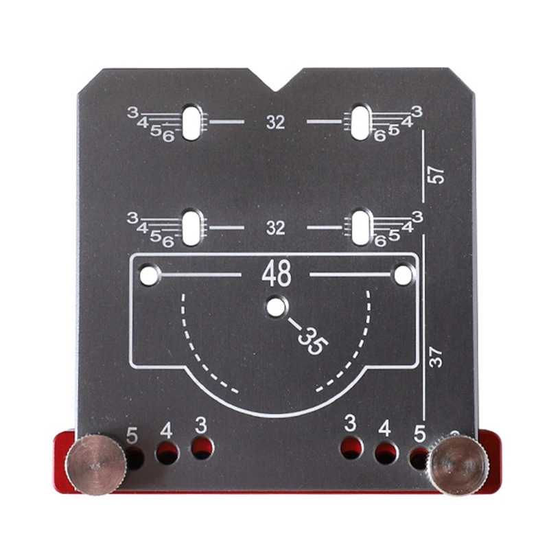 

35Mm Hinge Punching Locator Hinge Opening Adjustable Edge Distance Mark Positioning Plate