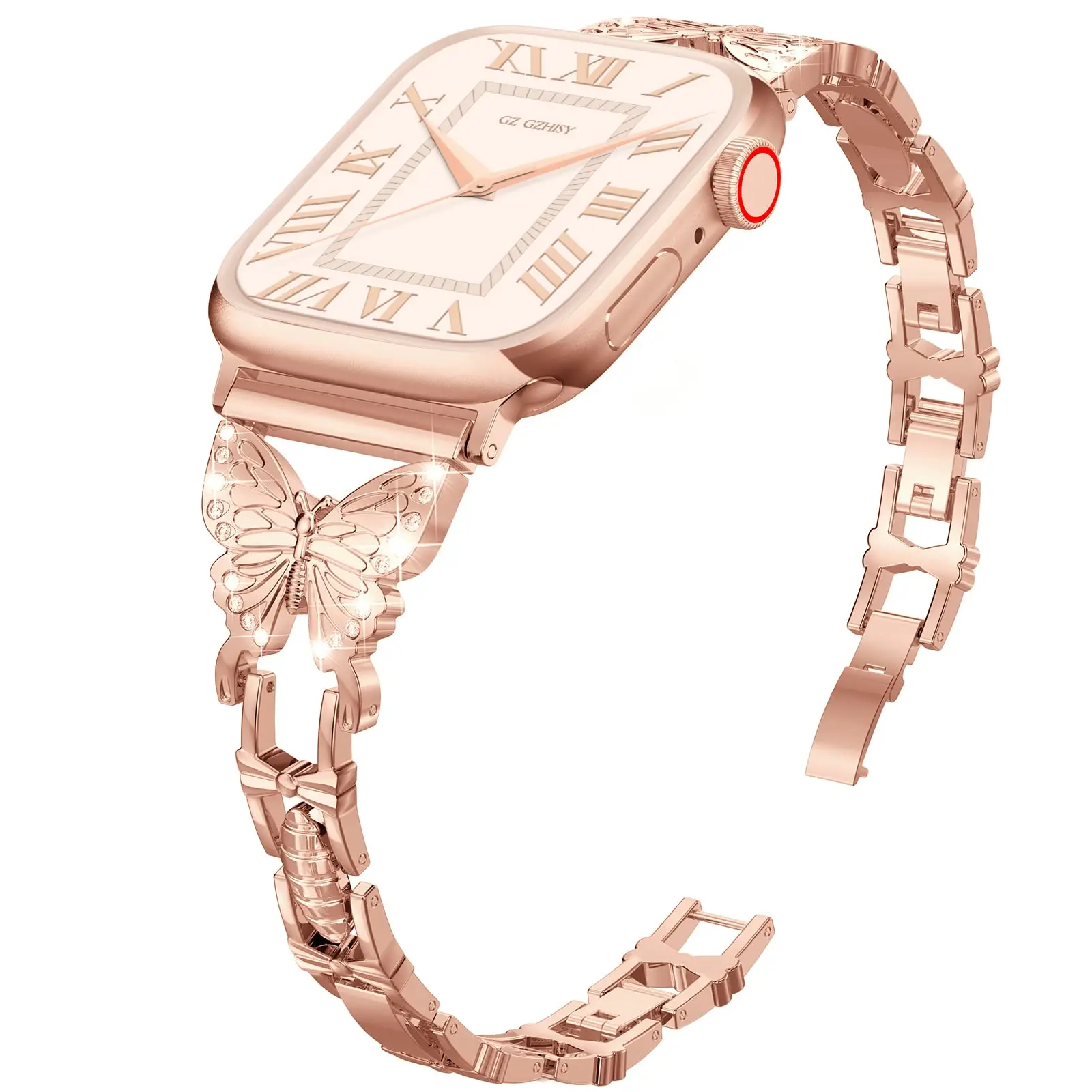 Алмазный металлический ремешок для Apple Watch Band 7 6 SE 5 4 3 2 1 Correa 38 мм 40 42 44 Iwatch Loop 41 45