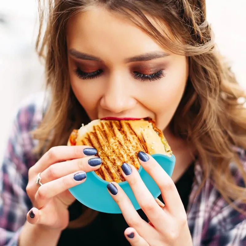 4 шт. силиконовые держатели для гамбургеров