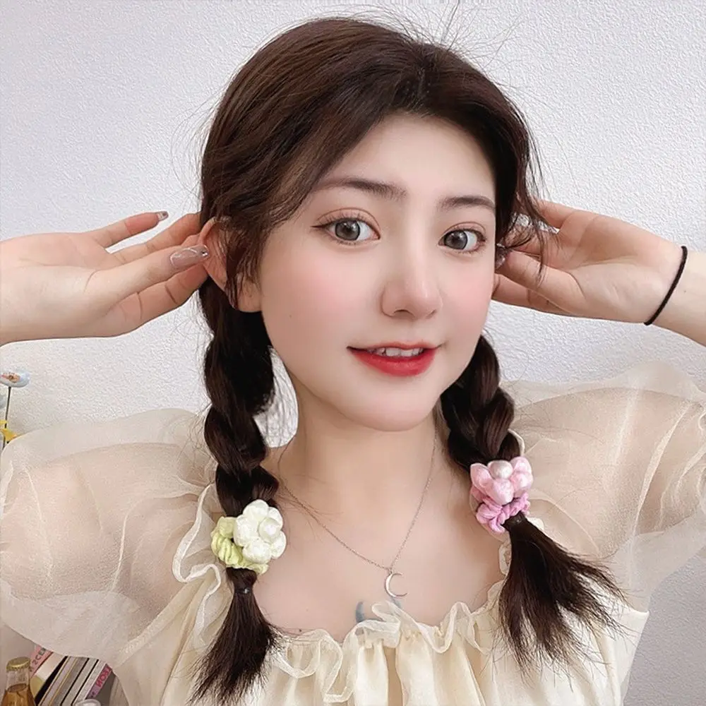 

Fairy Vintage Sweet Lovely Hair Band Women Hair Rope Korean Style Hair Tie High Elastic Sen Department Large Intestine Hair Ring