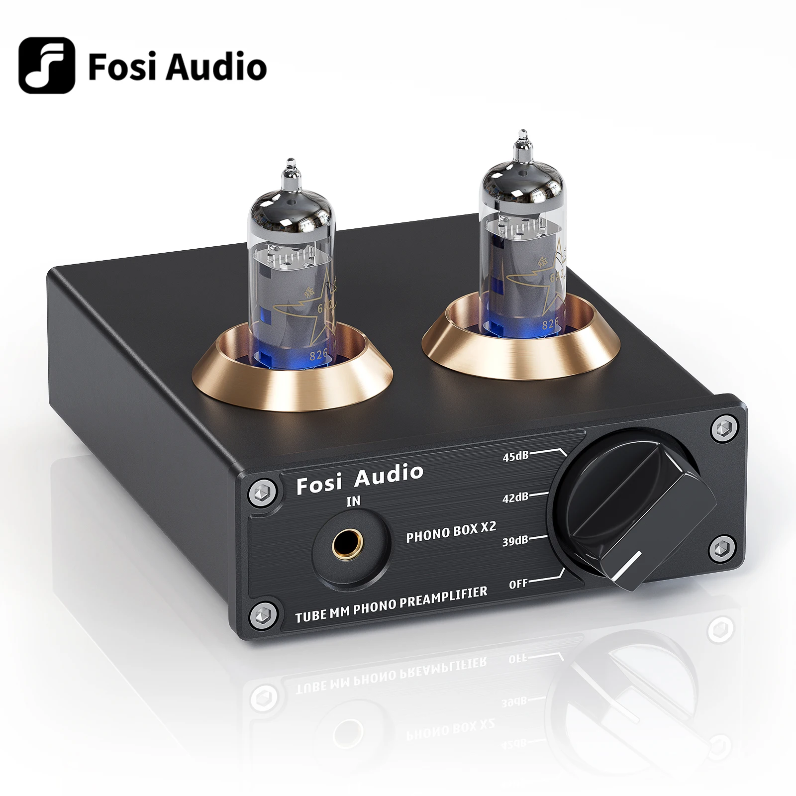 Fosi Audio Phono Preamp for Turntable Phonograph Preamplifier Mini Stereo Audio HiFi Vacuum Tube Amplifier Box X2 For DIY