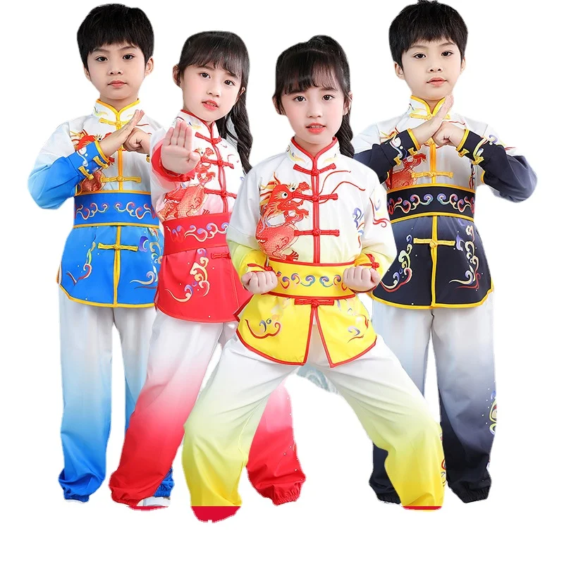 Комплект детской одежды в традиционном китайском стиле с вышивкой дракона